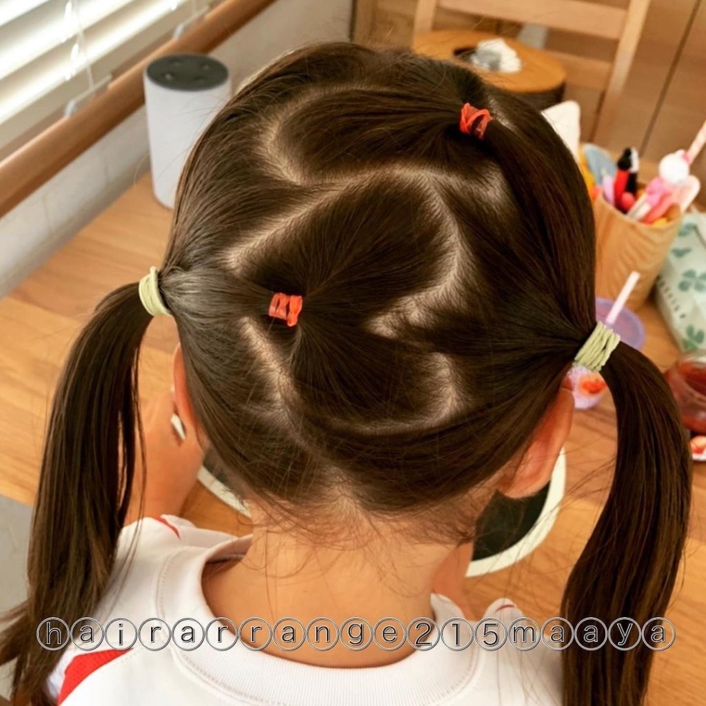 簡単ヘアアレンジ デコレーションヘアアレンジ 可愛くて動きやすい デコレーションヘアアレンジ チャレンジ偏 ベビーこども服のキムラタン オフィシャルサイト